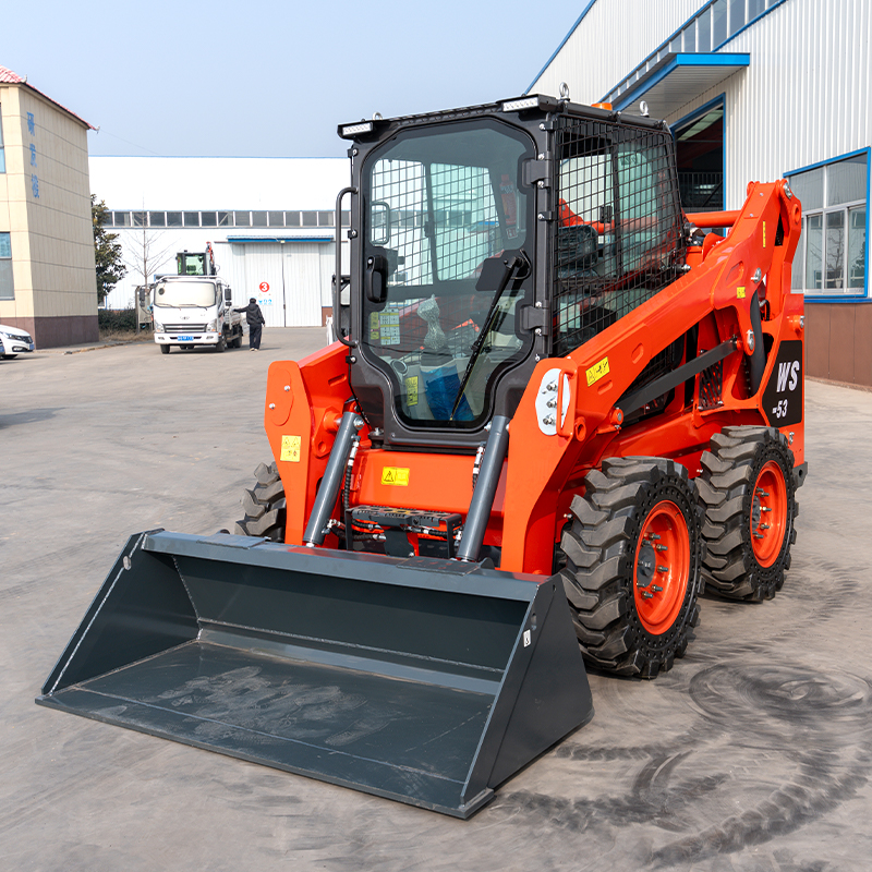 Diesel Engine High Hydraulic Flow Powerful Powered WS53 Skid Steer Loader